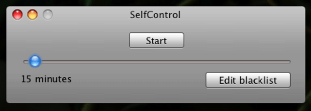 Self Control App