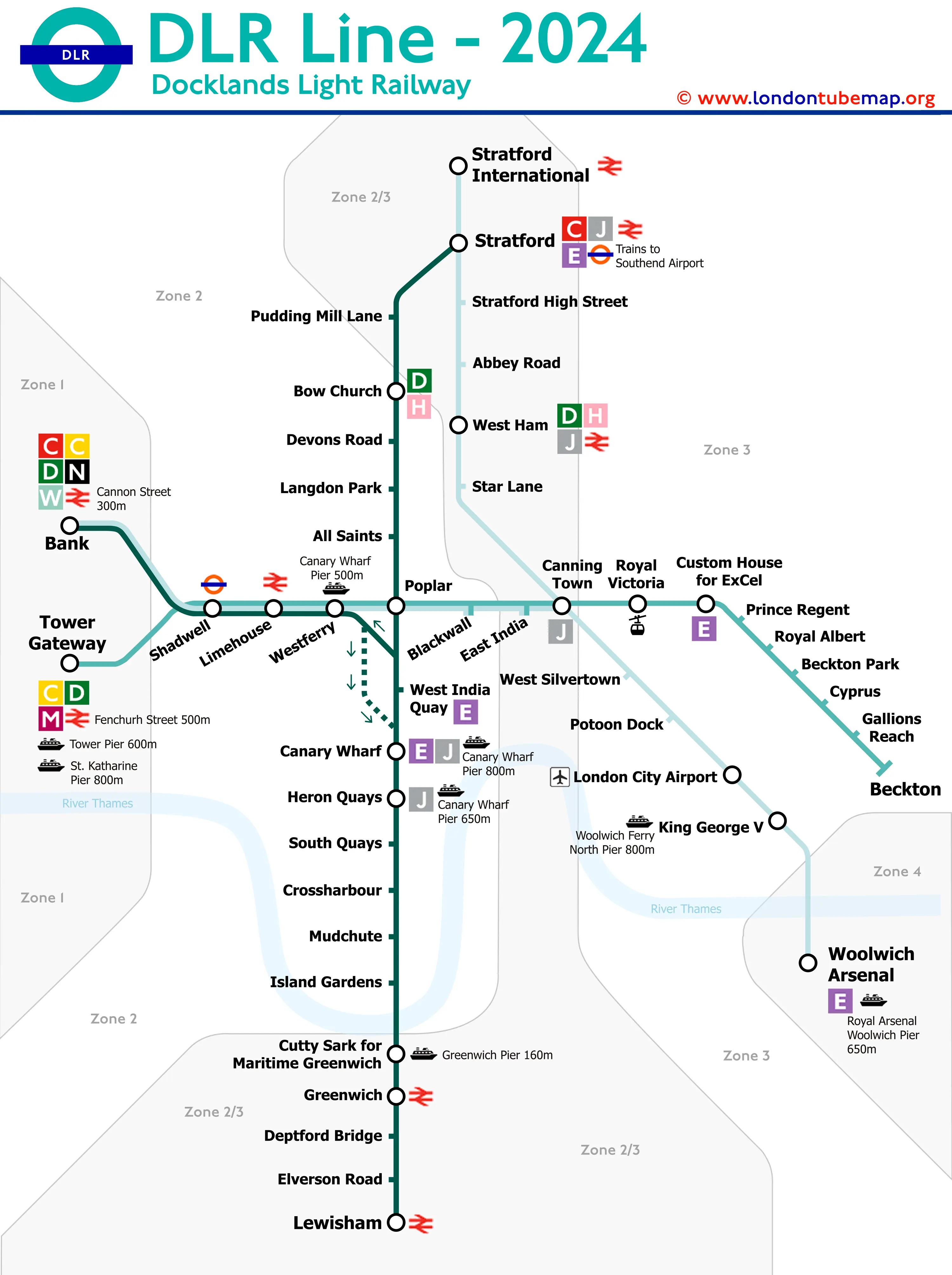 DLR map london 2024