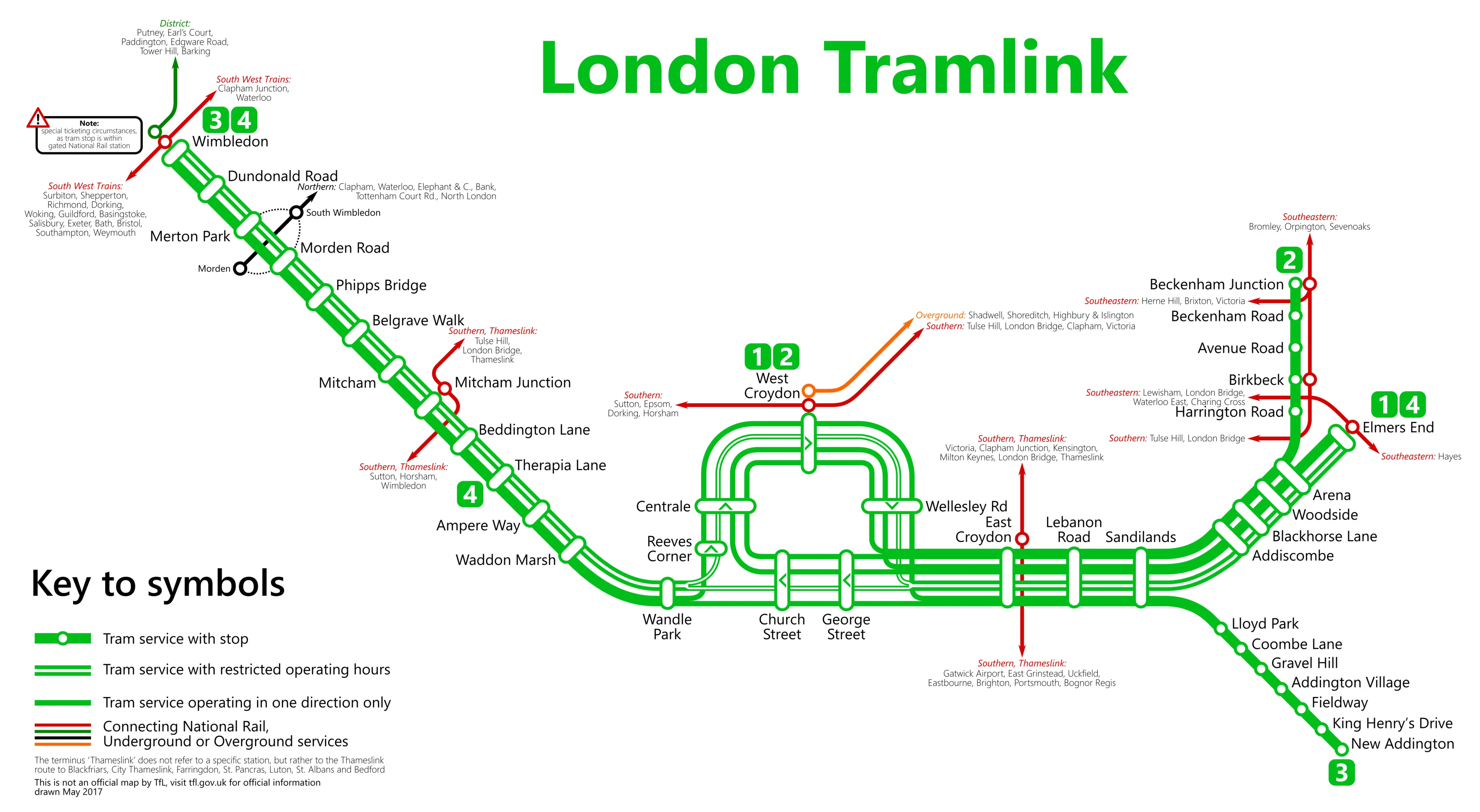 london tram line