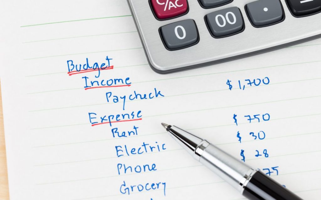 setting up a budget