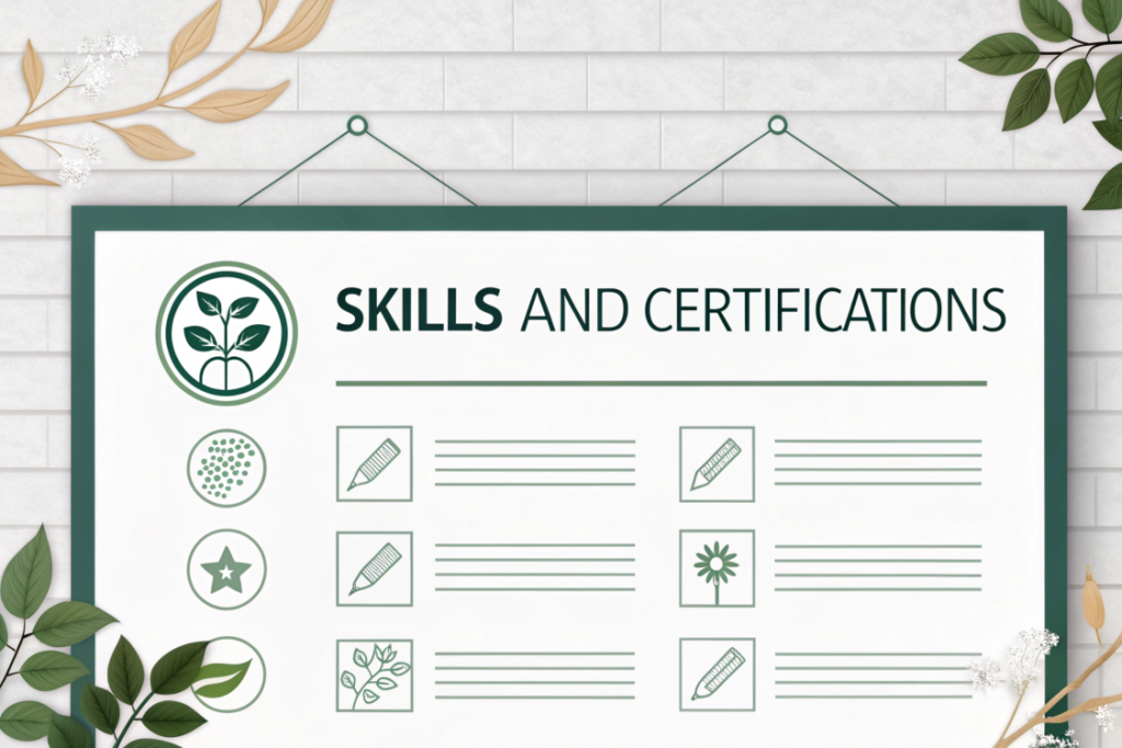 skills and certifications