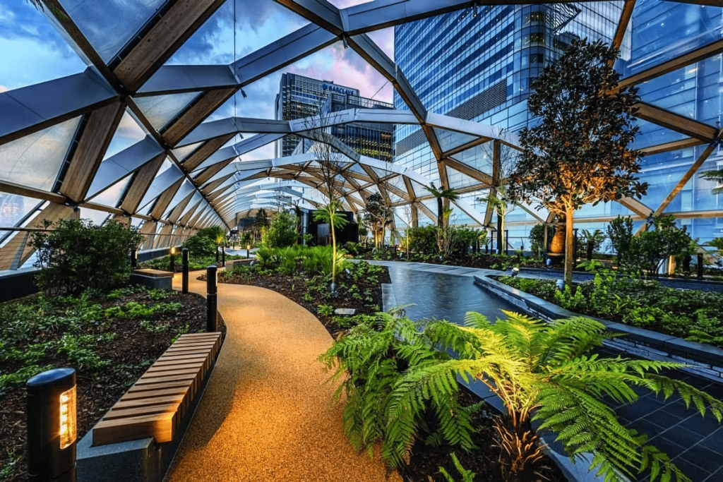 the crossrail place roof garden