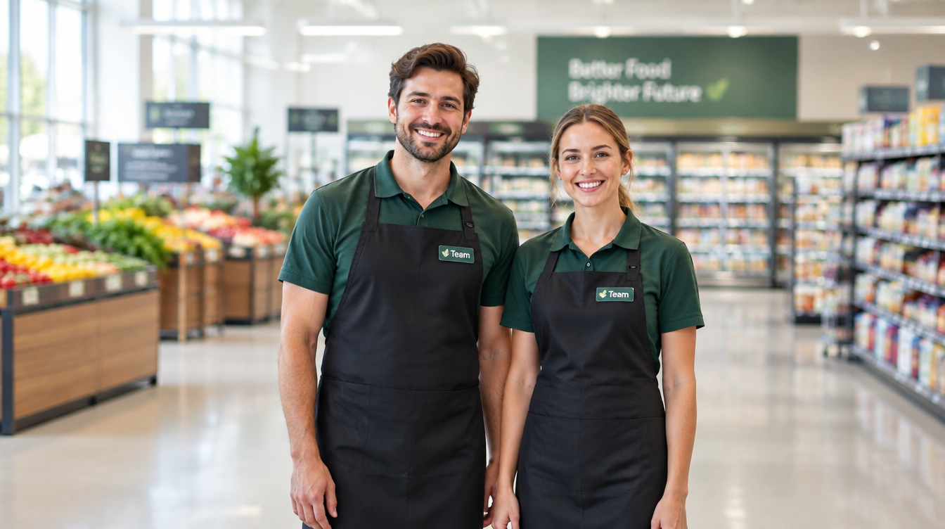 Aldi vs Lidl Graduate Scheme 2026 — two retail graduates in a supermarket