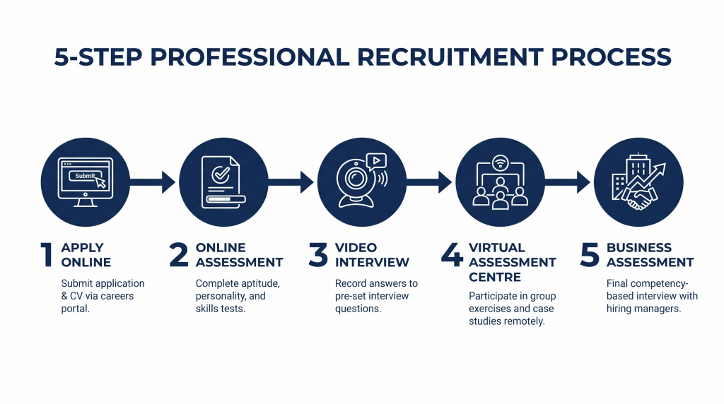 PwC Graduate Scheme application process — 5 steps from online application to business assessment