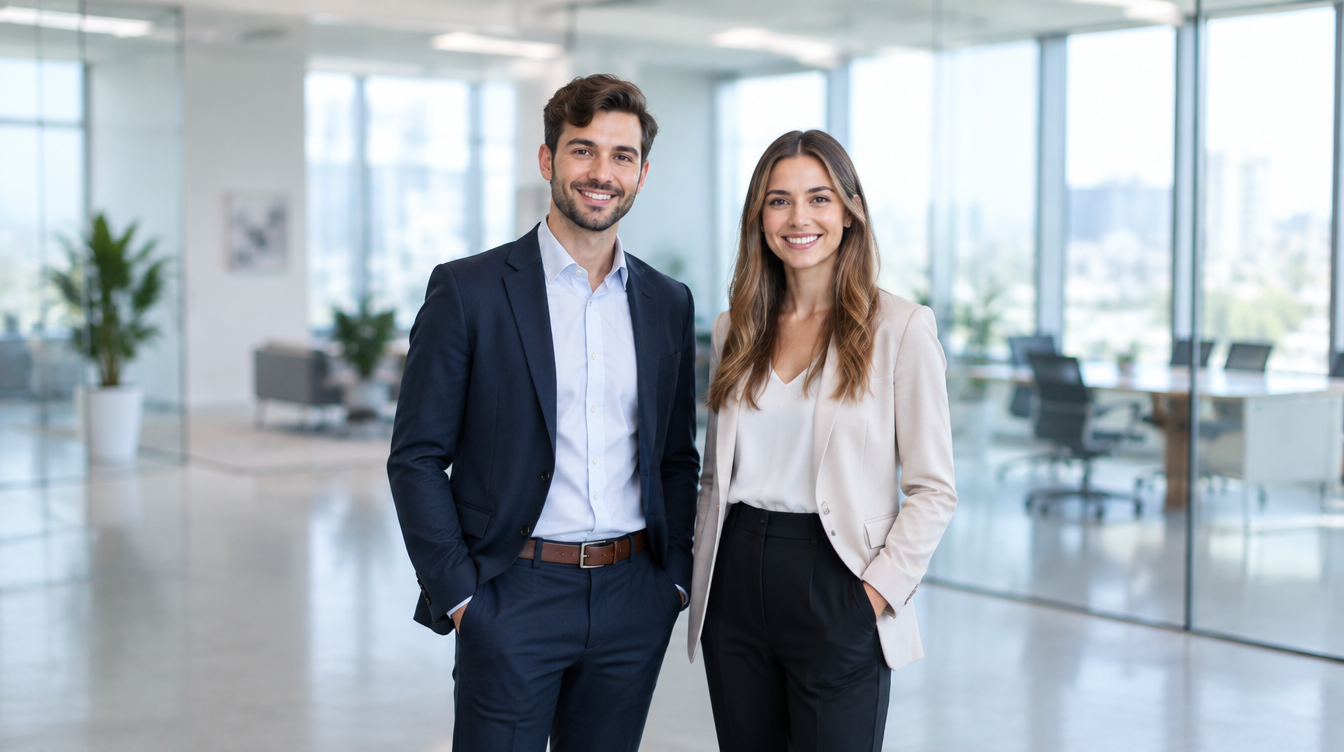 L'Oréal vs Unilever Graduate Scheme 2026 — two FMCG graduates in a corporate office
