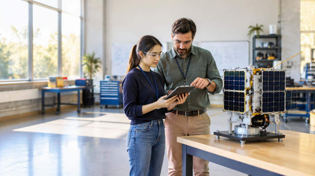Graduate on a rotation placement learning from a mentor, Airbus graduate scheme programme structure