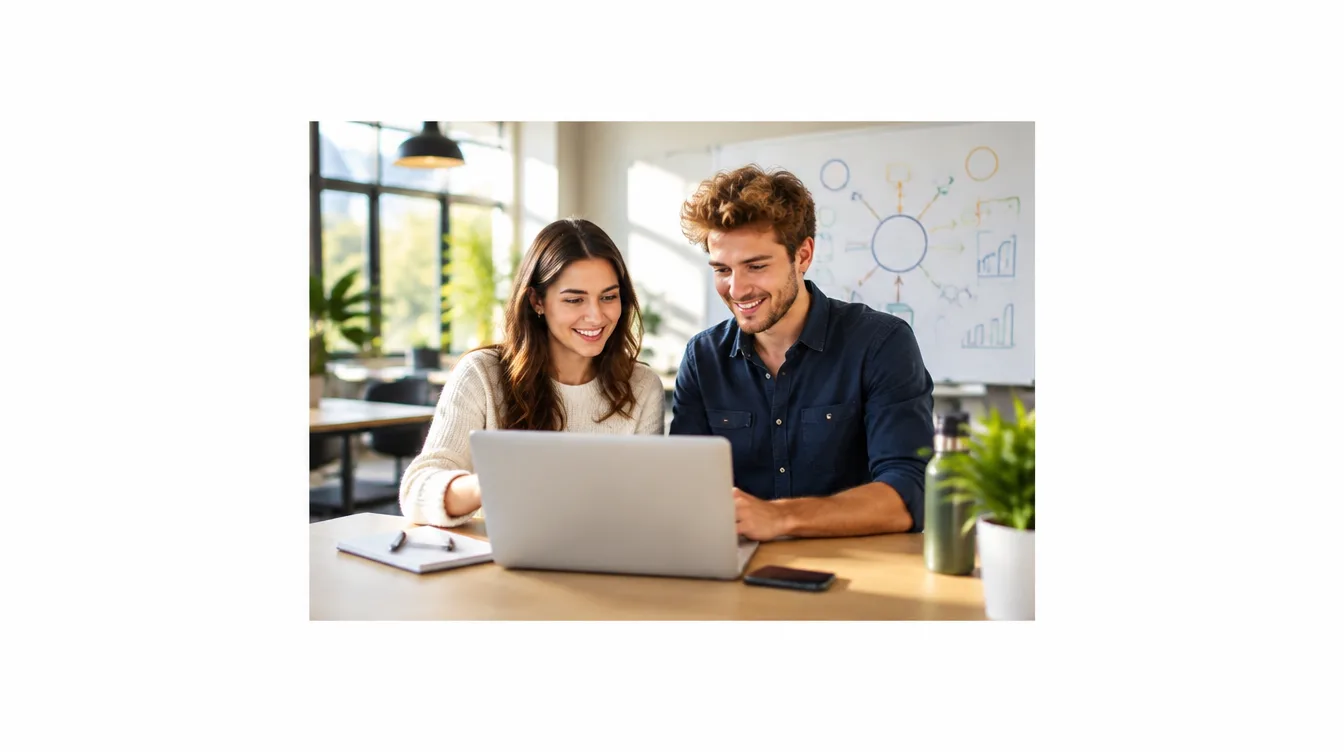 bp graduate scheme application stages: two graduates preparing together at a laptop