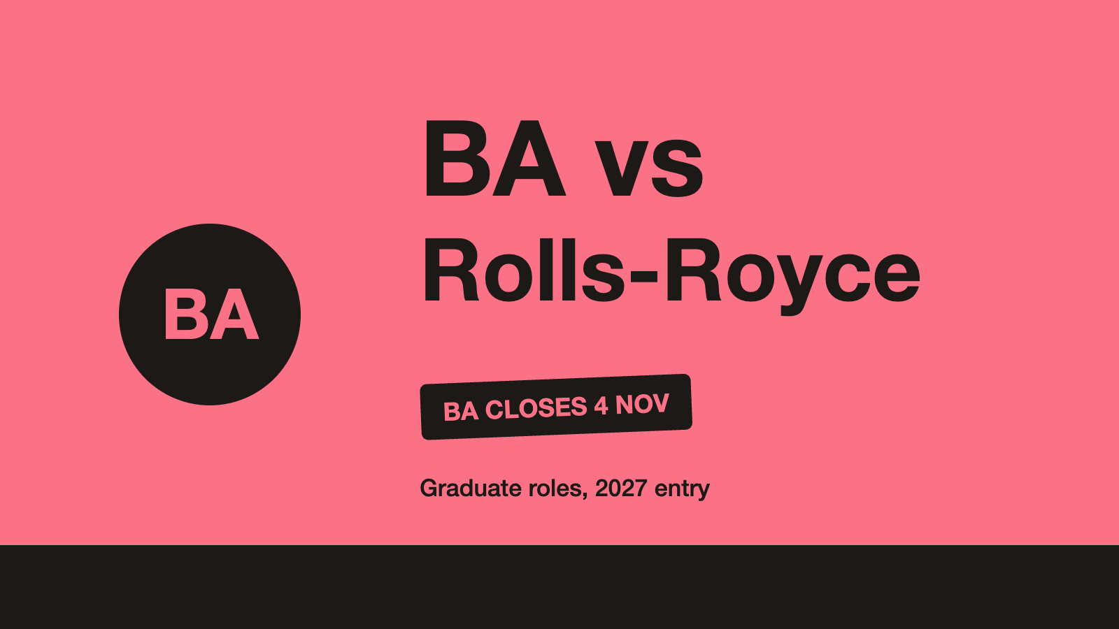 British Airways vs Rolls-Royce graduate scheme 2027 comparison