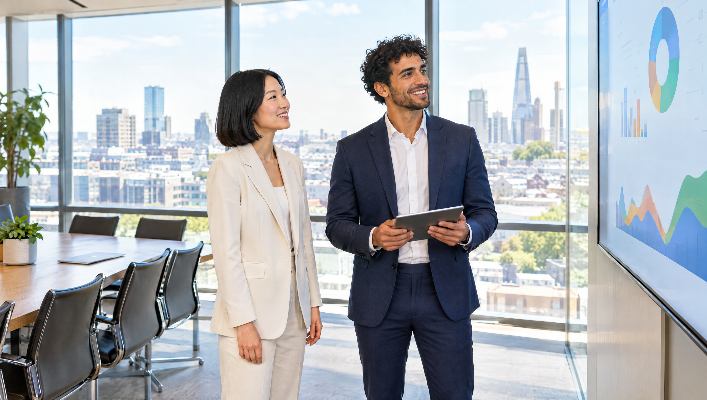 Capgemini vs Accenture graduate scheme: two consultants in a boardroom