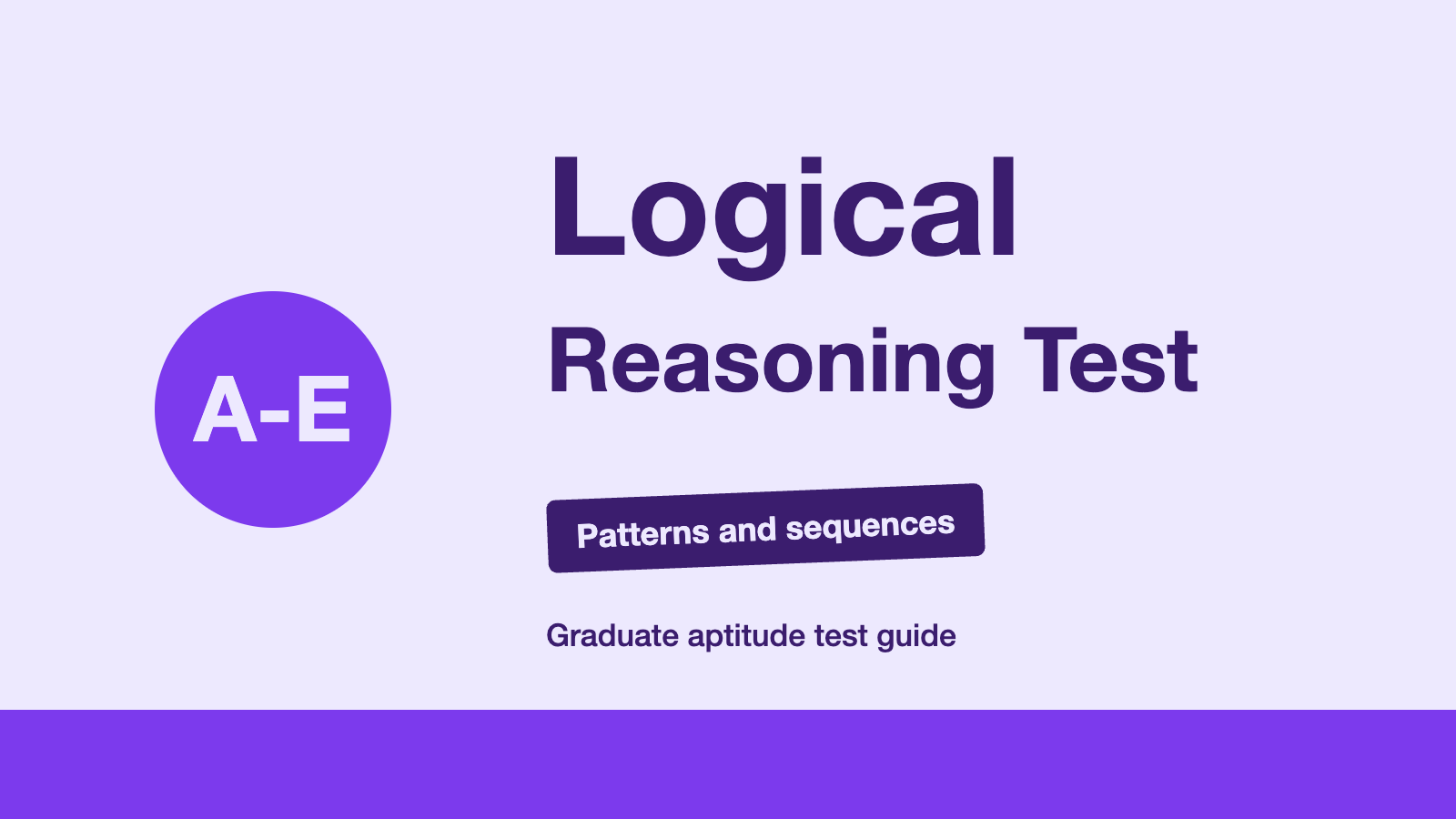 Logical reasoning test guide for graduate jobs: patterns and sequences