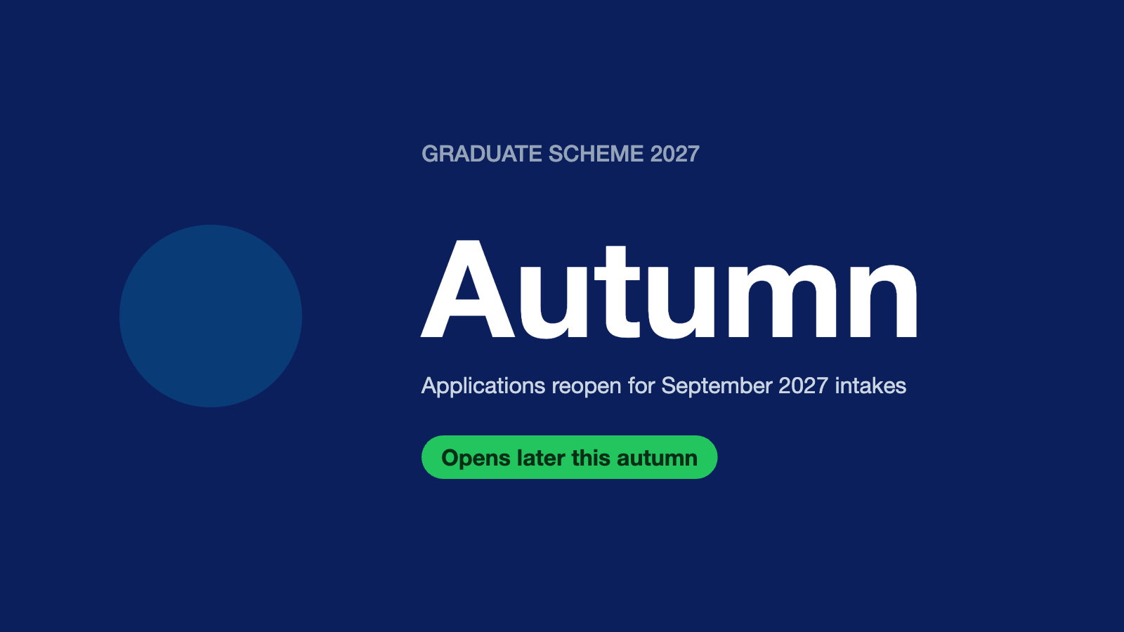 National Grid graduate scheme 2027 applications reopen this autumn
